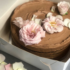 Chocolate Fudge Celebration Cake - medium (also vegan option)