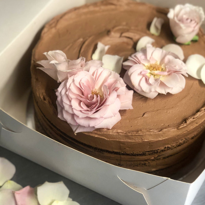 Chocolate Fudge Celebration Cake - small (also vegan option)